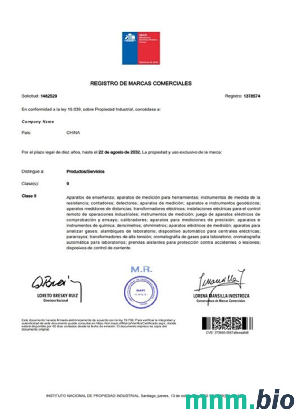 China business Registration license Word i szablon PDF